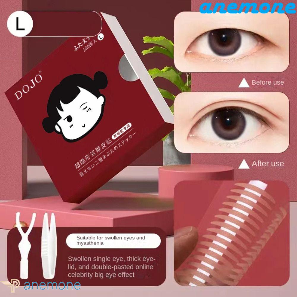 Miếng Dán Trang Điểm Mắt Tự Dính Dạng Lưới Trong Suốt Chống Nước Kích Thước S / M / L Dành Cho Bạn Nữ