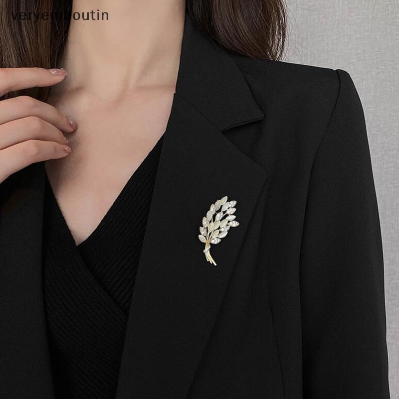 Ghim Cài Áo Hình Lúa Mạch Đính Đá Thời Trang Hàn Quốc