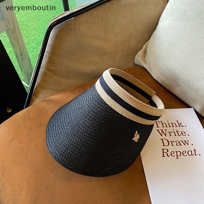 Mũ Cói Chống Nắng Vành Rộng Hở Chóp Siêu Nhẹ Có Thể Gấp Gọn Thời Trang Đi Biển Cho Nữ