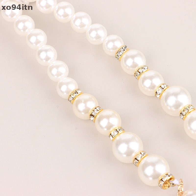 Thắt Lưng Dây Xích Kim Loại Đính Ngọc Trai Thanh Lịch Cho Nữ