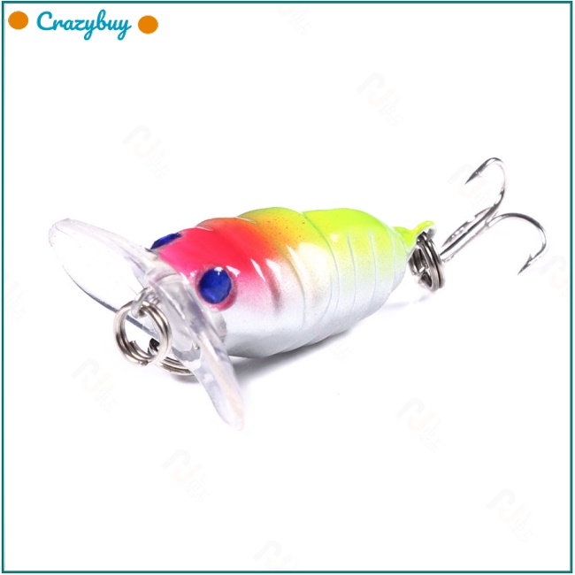 Cr Mồi Câu Cá Giả Hình Côn Trùng Nhiều Màu Sắc 4.4g Dài 4cm