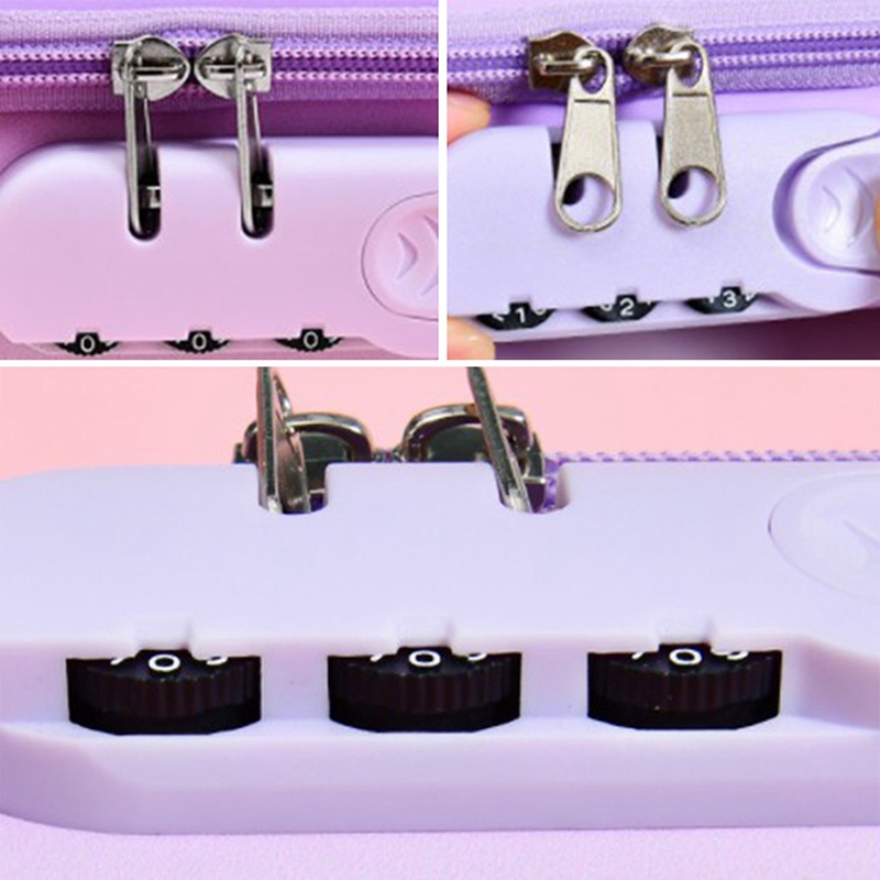 Hộp Đựng Bút Eva Có Khóa Mật Khẩu Hình Thỏ / Phi Hành Gia / Kỳ Lân Dễ Thương Tiện Dụng Cho Học Sinh /