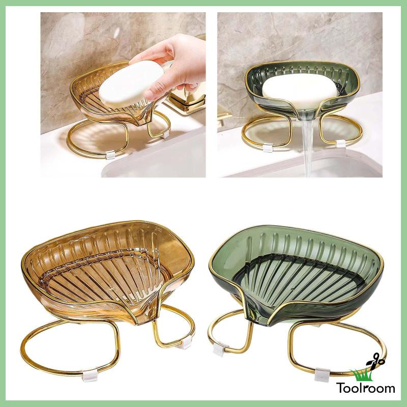 Khay Đựng Xà Phòng Ráo Nước Kèm Giá Đỡ Tiện Dụng Cho Bồn Tắm