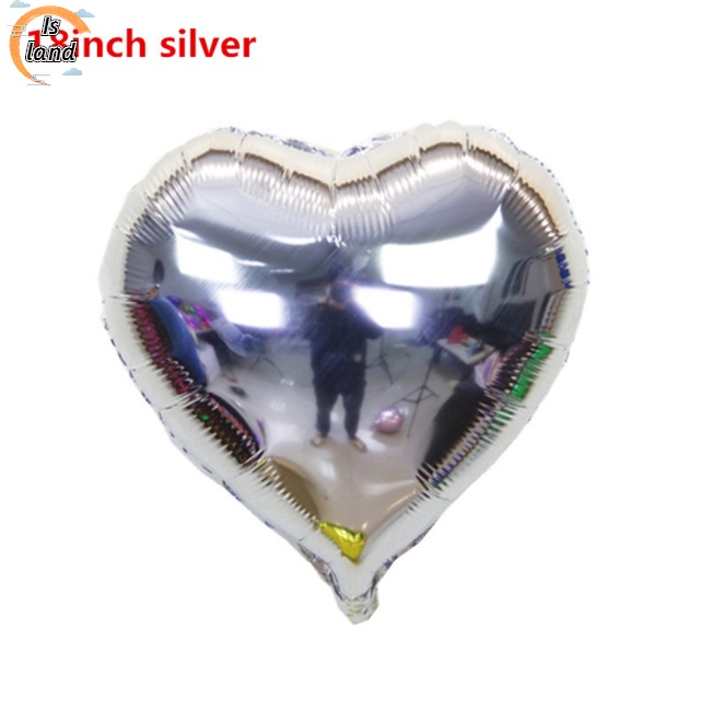Bong Bóng Màng Nhôm Hình Trái Tim 18 inch Dùng Trang Trí Tiệc Cưới / Sinh Nhật