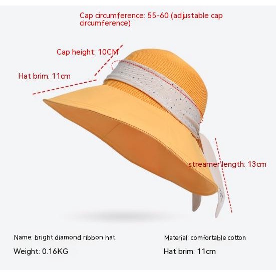 Mũ Cói Rộng Vành Chống Nắng Thiết Kế Mới Thời Trang Mùa Xuân Hè Theo Phong Cách Hàn Quốc Cho Nữ