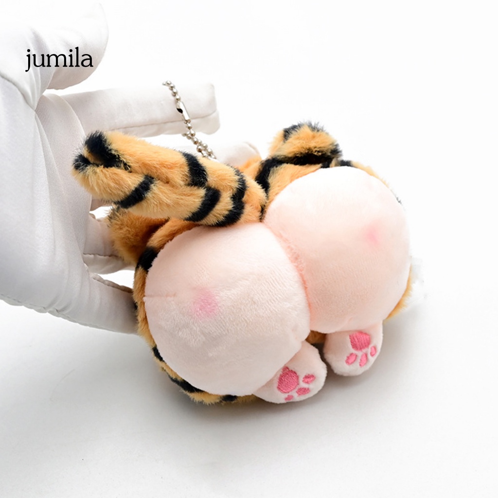 Móc Khóa Hình Mông Hổ Nhồi Bông Sống Động Trang Trí Túi Xách