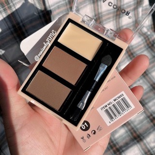 Bột tán lông mày 3 ô mila color eyebrow - 15990