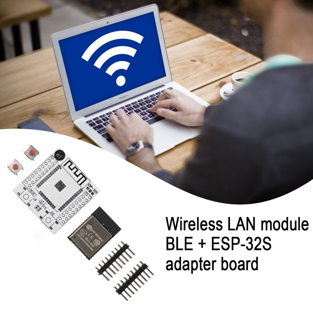 Practical Esp-Wroom-32 Wifi Iot Wlan Ble Module + Esp-32S Esp32 Adapter Board 2.54Mm Pitch [Q/9]