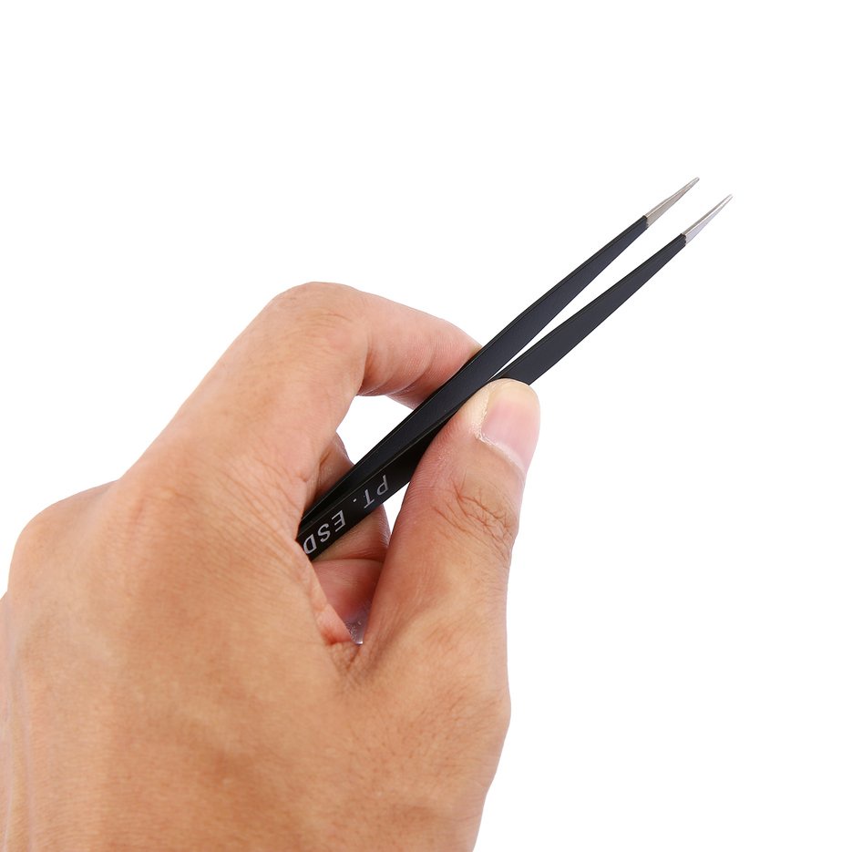 6pcs/set Resists Corrosion Anti-static Tweezers For Repairing Electronic Tools