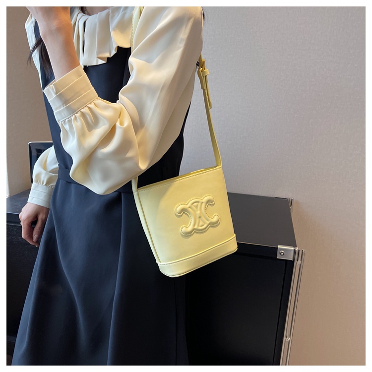 Túi Xách Da PU Đeo Chéo Màu Trơn Thời Trang Cho Nữ