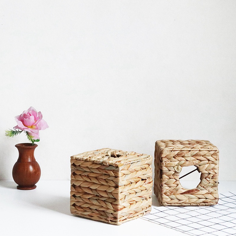 Vỏ Bọc Hộp Khăn Giấy Hình Vuông Trang Trí Bàn / Phòng Tắm Phong Cách Boho