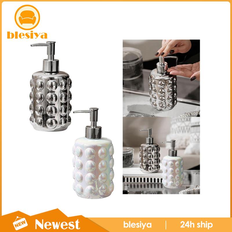 Bình Đựng Xà Phòng Rửa Tay Bằng Gốm Dung Tích 350ml Kèm Vòi Bơm Tiện Dụng