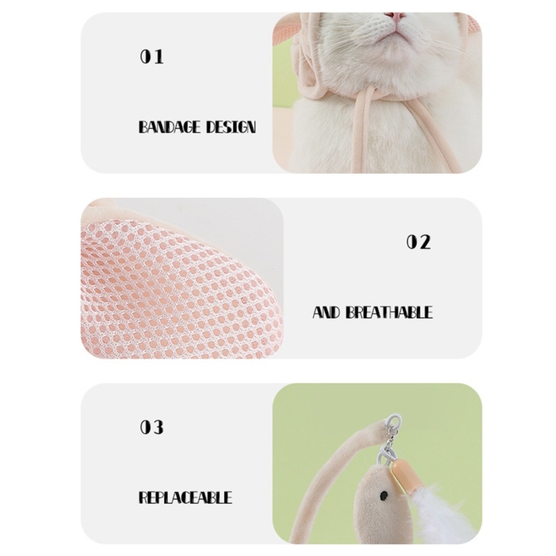 Gậy Trêu Mèo May Mắn Gắn Lông Vũ Có Lỗ Tai Đồ Chơi Huấn Luyện Trong