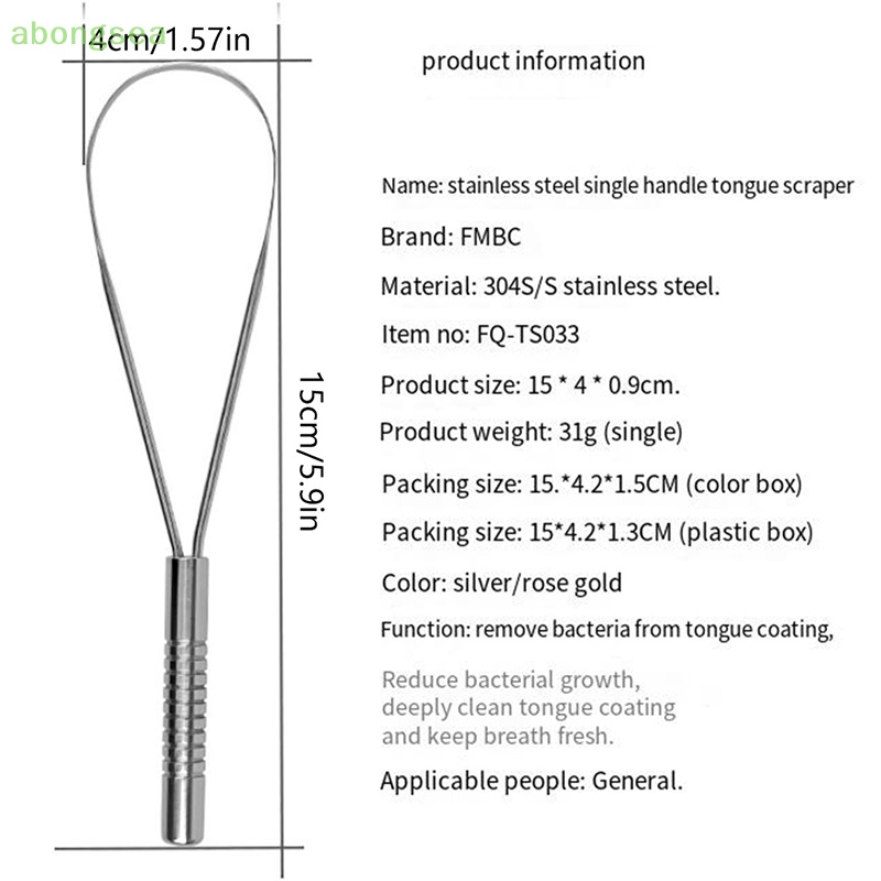 Dụng Cụ Nạo Lưỡi Bằng Thép Không Gỉ Làm Sạch Bàn Chải Đánh Răng