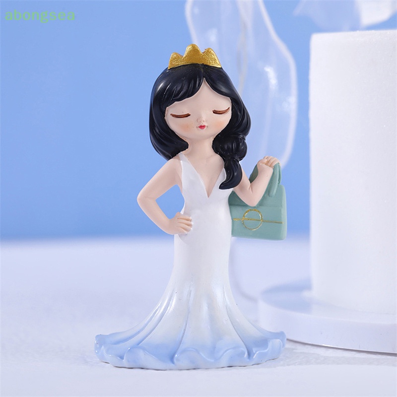 Abongsea Mô Hình Búp Bê Nhựa resin Trang Trí Bánh Kem Sinh Nhật