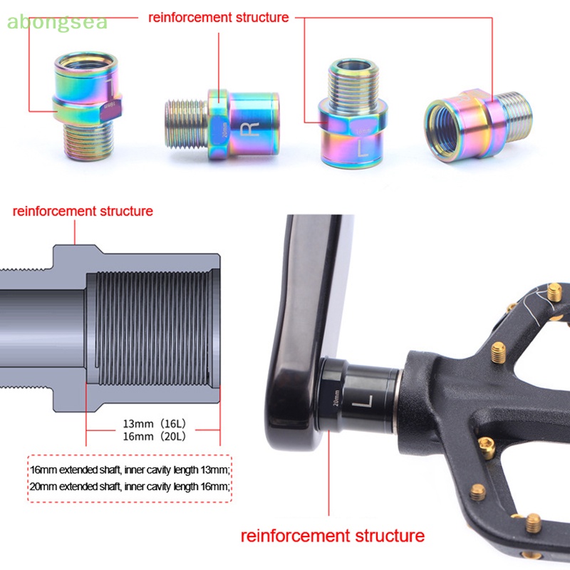 Abongsea Pedels 16mm / 20mm Pedels Bằng Titan Cho Pedels Xe Đạp