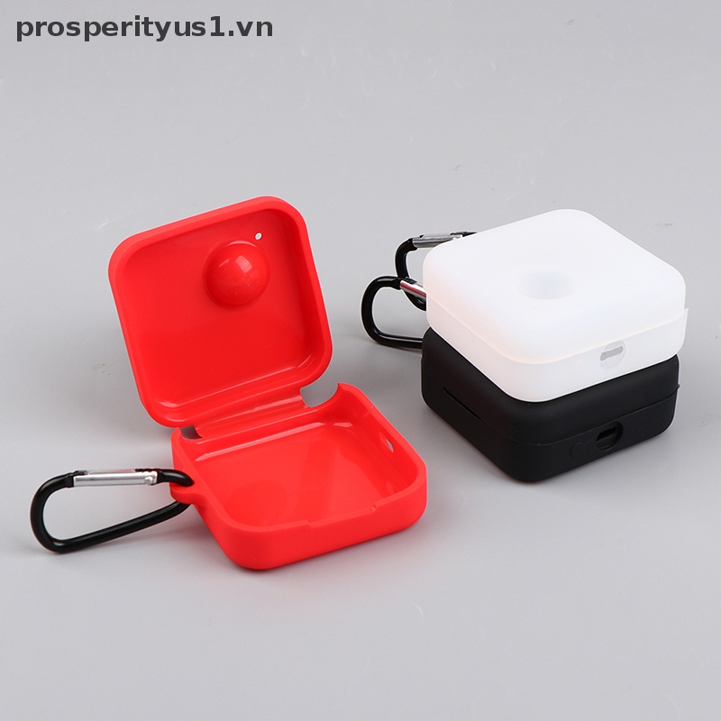 Vỏ Bảo Vệ Hộp Sạc Tai nghe không dây prosperityus1 [VN 1] Bằng Chất Liệu Silicon Màu Đỏ Đen Trong Mờ