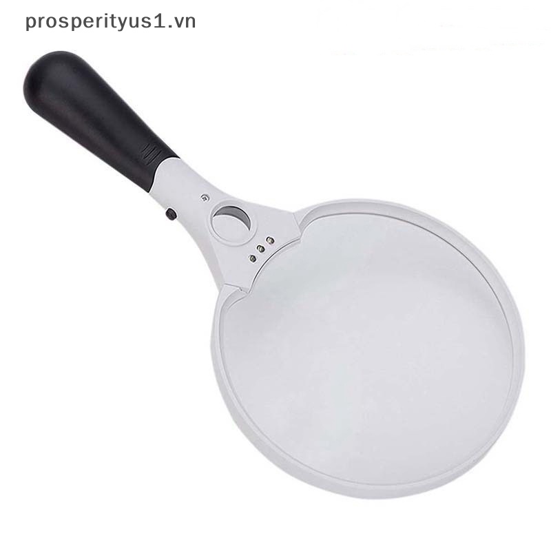 Kính Lúp 25X 3 Bóng Đèn LED Siêu Sáng Cầm Tay Gọn Nhẹ Cực Mạnh Chuyên Dụng