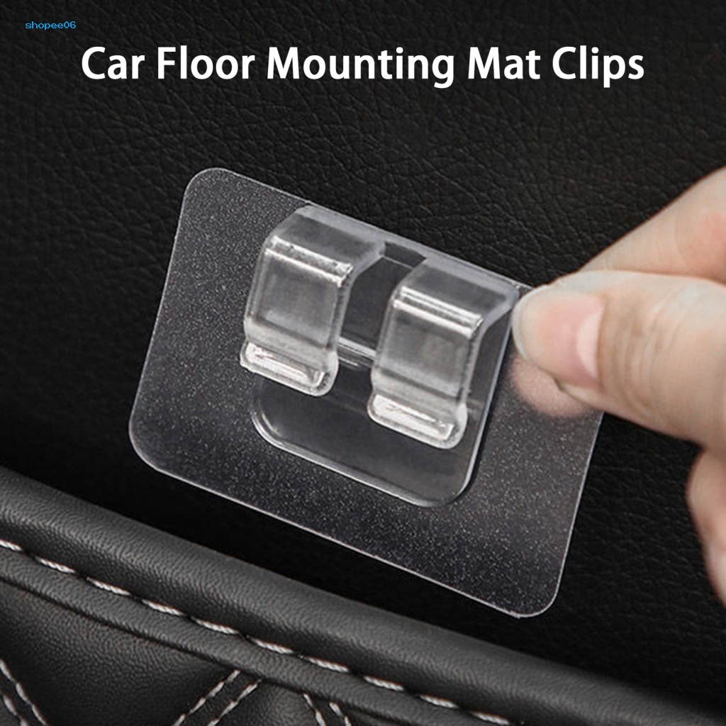 Set 10 Miếng Dán Cố Định Thảm Chống Trượt Trong Suốt Cho Xe Hơi