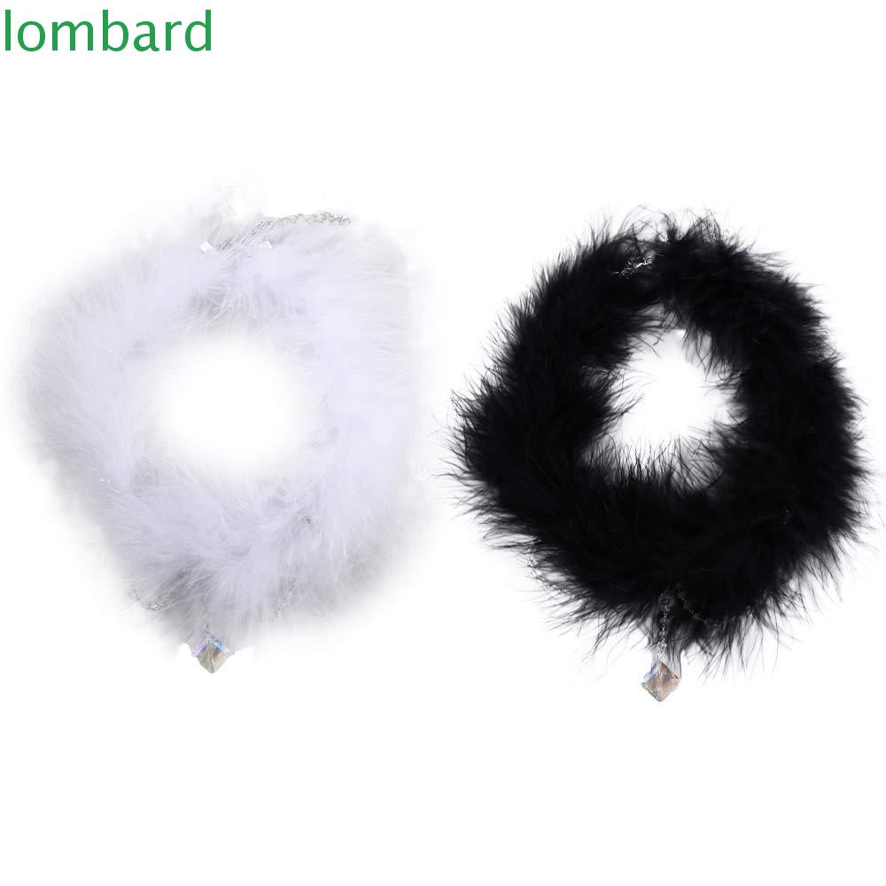 Vòng Cổ Choker Hình Học Dễ Thương Cho Nữ|Dây Chuyền Mặt Lông Vũ Phong Cách Giáng Sinh