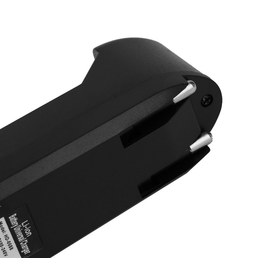 Black Eu Plug Adjustable Charger For 3.7V 1000Ma 18650 Ac 100-240V / 47-63 Hz Li-Ion Rechargeable Battery [Q/14]