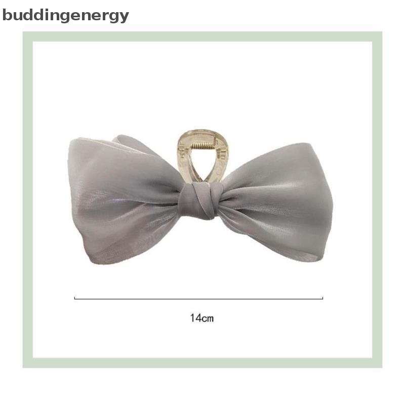 {BUDDI} Kẹp Tóc Hình Nơ Lưới Thanh Lịch Cho Nữ {BUDDI}