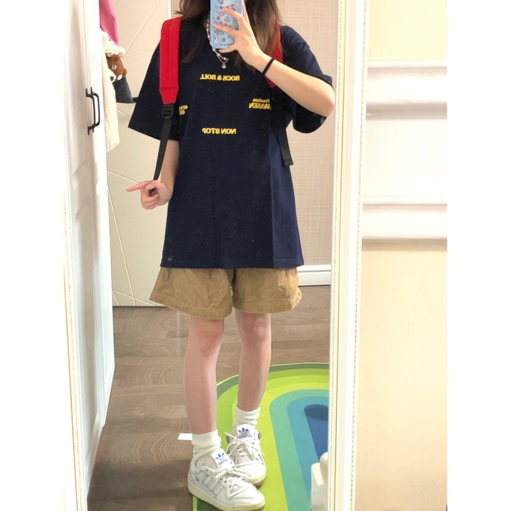 Set Áo Thun Tay Ngắn Và Quần Short Thời Trang Mùa Hè 2023 Cho Nữ