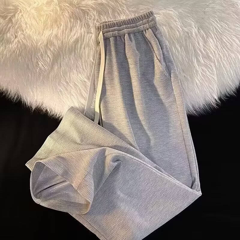 Quần Dài Mỏng Ống Rộng Phong Cách Harajuku vintage Thời Trang Xuân Hè Cho Nam Và Nữ