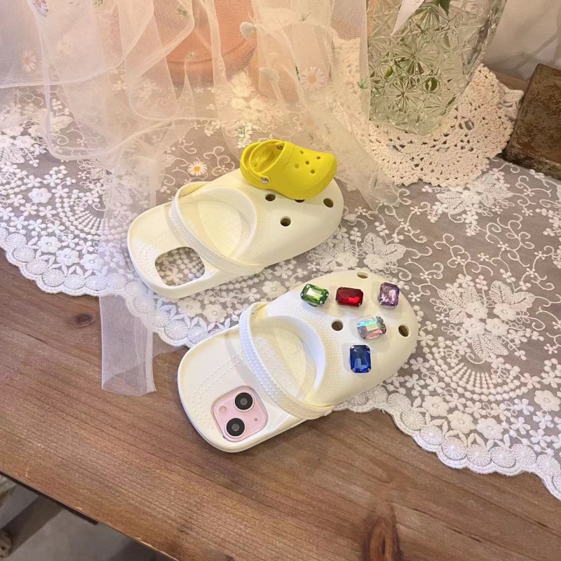Ốp Điện Thoại Mềm Chống Sốc Hình Dép Hoạt Hình DIY Cho IPhone 14 Pro Max IPhone 13pro 12 Pro 11