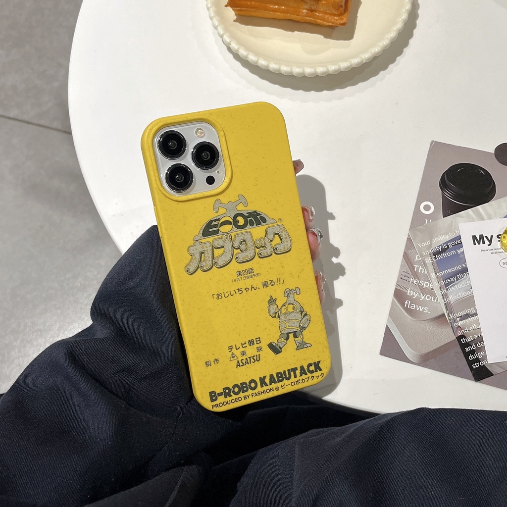 Ốp Điện Thoại PC Viền Silicon Mềm Chống Sốc Họa Tiết Hoạt Hình Đơn Giản Cho iPhone 14 13 12 11 PRO MAX