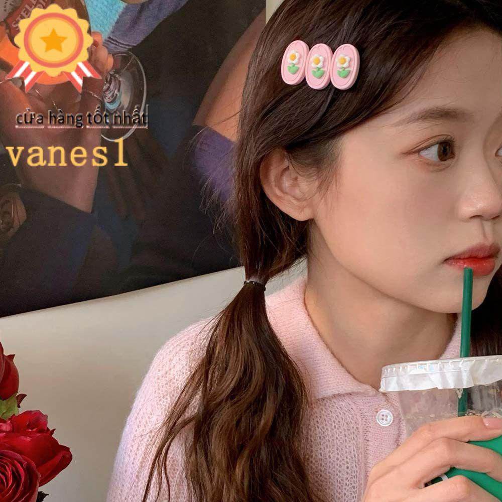 Kẹp Tóc Hình Hoa Tulip Màu Hồng Dễ Thương VANES1