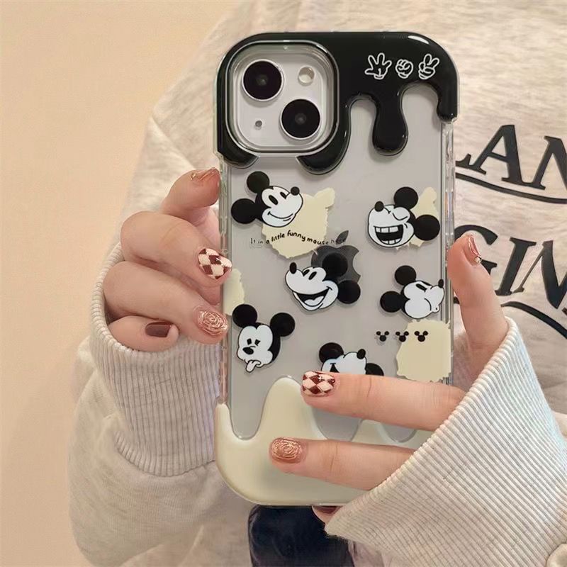 ✅Ốp Điện Thoại Họa Tiết Chuột Mickey 12Qw Cho Iphone13promax / xrproxs14 Niche plus 11