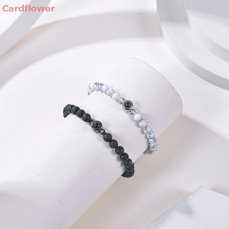 Vòng Đeo Tay 100 Ngôn Ngữ I Love You Bằng Đá Tự Nhiên Mới