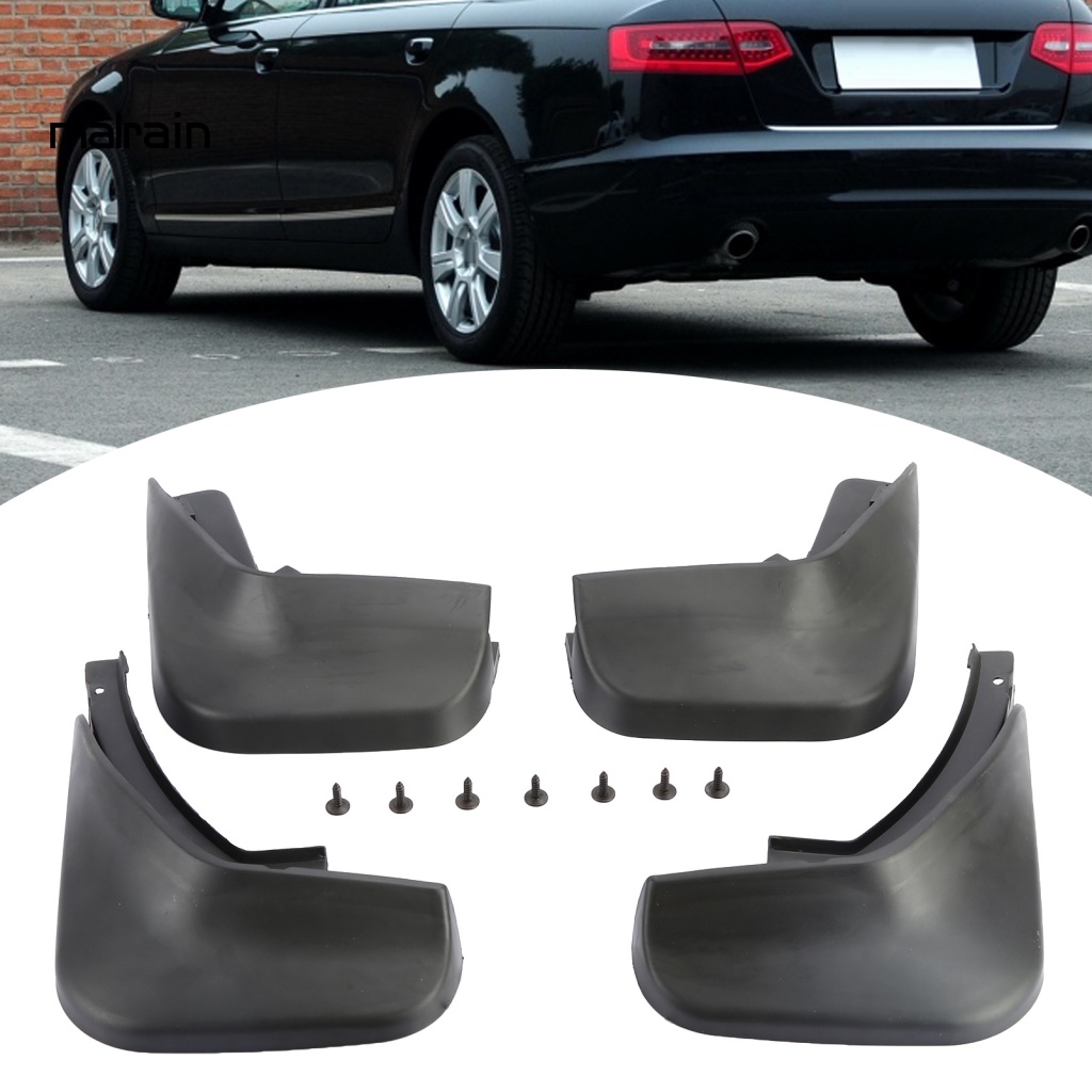 Set 4 Tấm Chắn Bùn LB-SY-532 Bằng ABS Màu Đen Chống Đóng Băng Cho Audi A6L 06-11