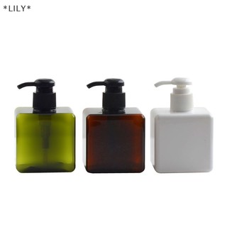 Lily rỗng nhựa bơm chai Dispenser 250ml bơm lại chất lỏng chai dầu gội uuu
