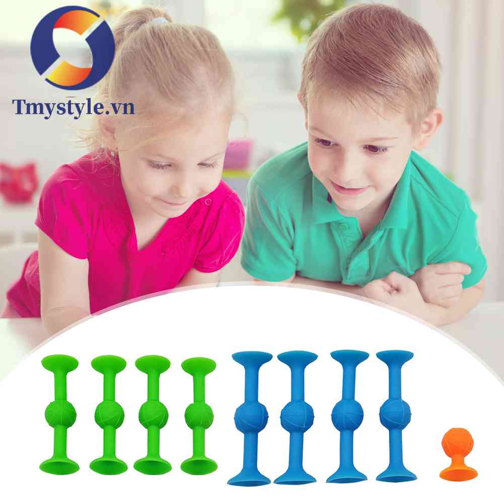 Set 9 Phi Tiêu Silicone Có Giác Hút Giúp Giảm Căng Thẳng