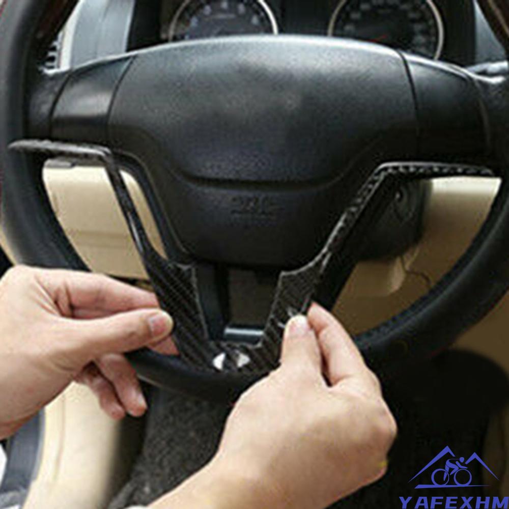Miếng Dán Trang Trí Vô Lăng Xe Hơi Màu Đen Mới Cho Honda CRV CR-V 2007-2011