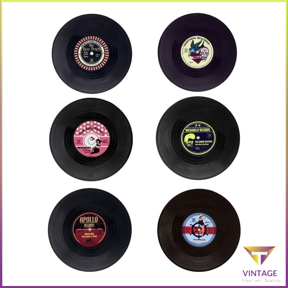 6 Cái/bộ Uống Đế Lót Ly Để Bàn Cốc Thảm Trang Trí Nhà Cd Ghi Cà Phê Nước Placemat Bộ Đồ Ăn Tiện Ích [T/16]