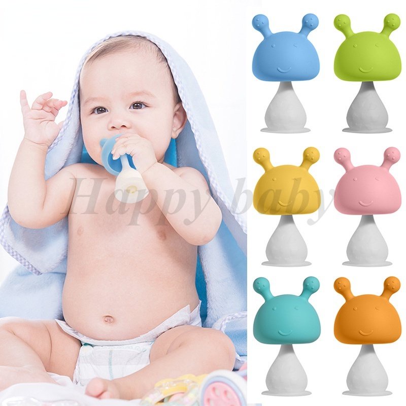 Đồ Chơi GặM NướU HìNh NấM BằNg silicone Cho Bé