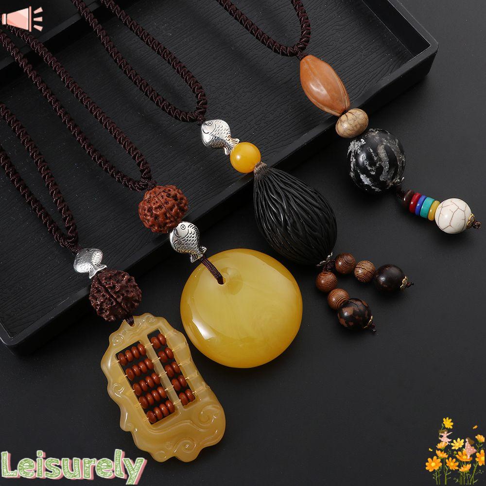 Vòng cổ Mặt Đá Phong Cách Phật Giáo Nepal Thời Trang