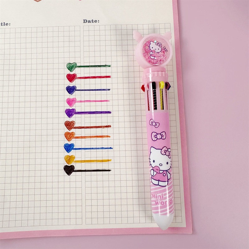 SANRIO Bút Chì Vẽ Kuromi Đa Năng Nhiều Màu Sắc Dành Cho Học Sinh