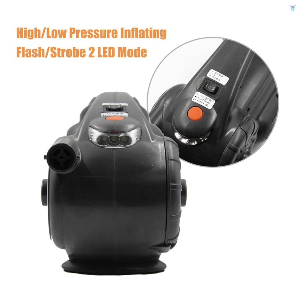 Máy Bơm Lốp Xe Có Đèn LED DC 12V 120PSI Chuyên Dụng