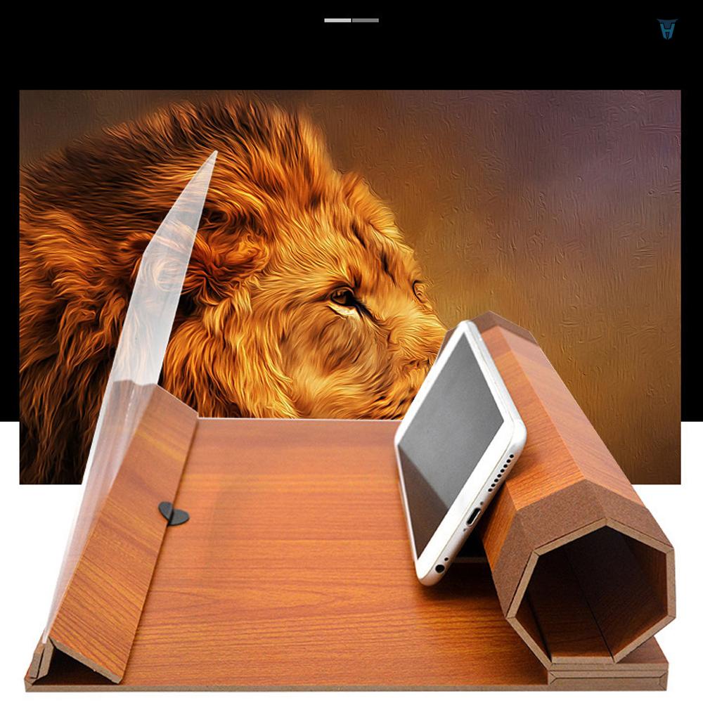 Giá Đỡ Phóng Đại Màn Hình Điện Thoại Bằng Gỗ Gọn Nhẹ 12in Đa Năng