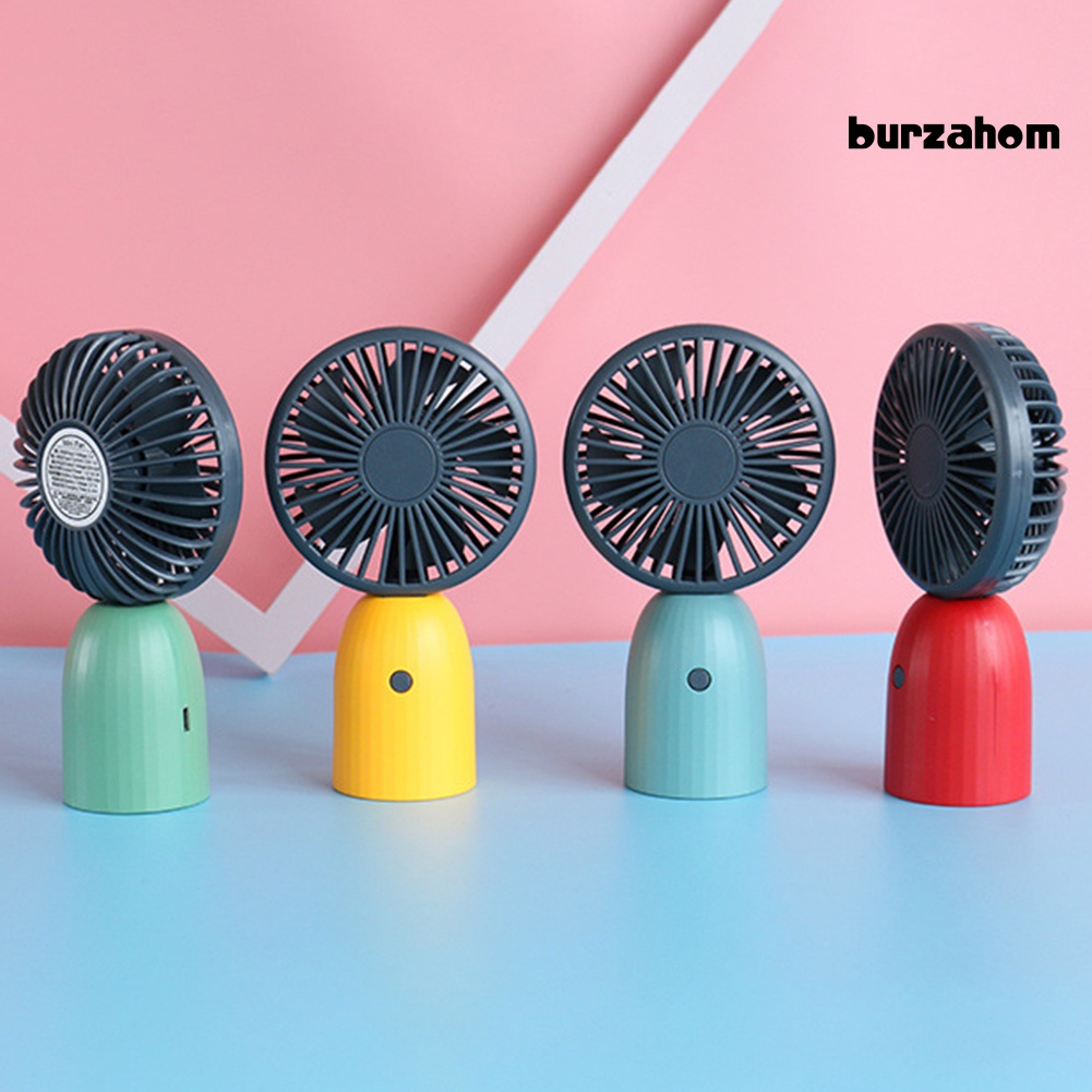Quạt USB Cầm Tay Hình Vuông / Tròn Có Dây Đeo Tiện Dụng Cho Gia Đình / Văn Phòng