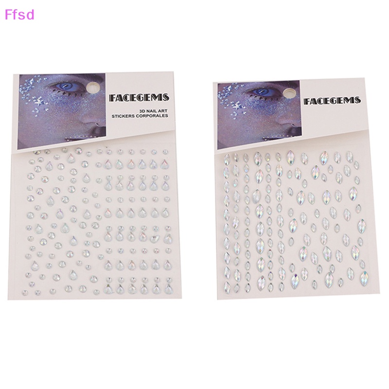 1 Bộ Đá Kim Cương Tự Dính Nhiều Màu Sắc Trang Điểm Mắt / Mặt / Cơ Thể Đa Dạng