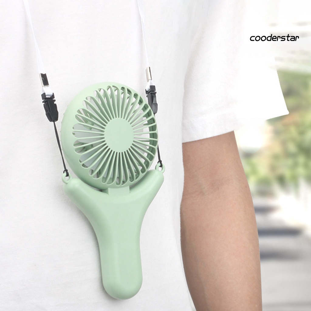 1 Bộ Quạt Đeo Cổ 2 Bánh Răng Tiếng Ồn Nhỏ Có Thể Điều Chỉnh Sạc USB