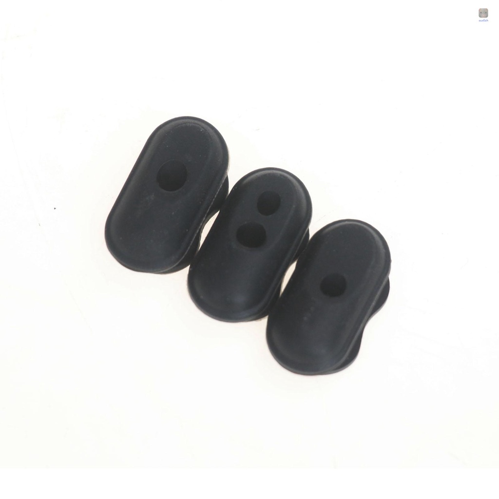 Bộ 3 Nút Bịt Bằng Silicone Màu Đen Chống Bụi Cho Ổ Cắm Điện