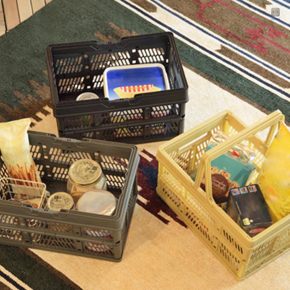 Giỏ Đựng Đồ Mua Sắm Có Tay Cầm Có Thể Xếp Chồng Lên Nhau Tiện Dụng