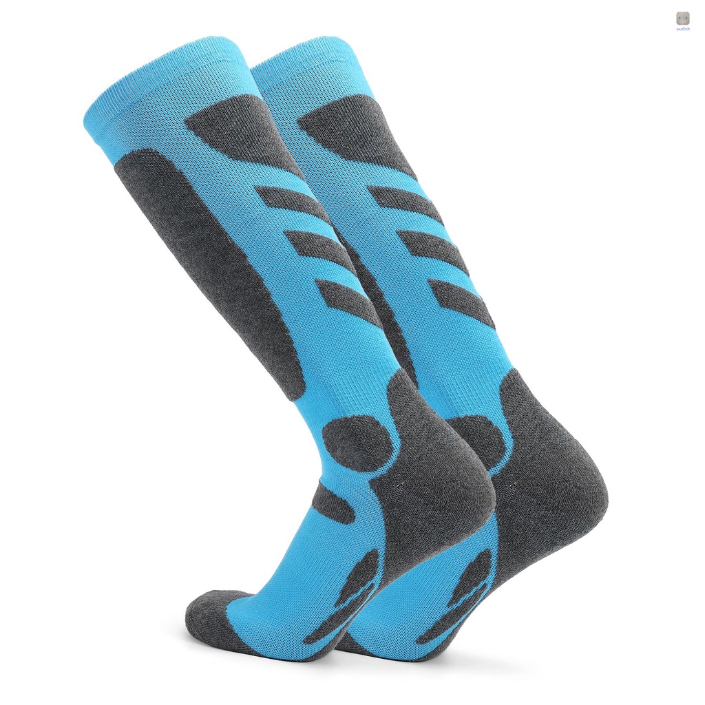 Lixada 2 Đôi Vớ Thể Thao Trượt Tuyết Dệt Kim Dày Thoáng Khí Nhanh Khô Chống Mài Mòn Cho Nữ