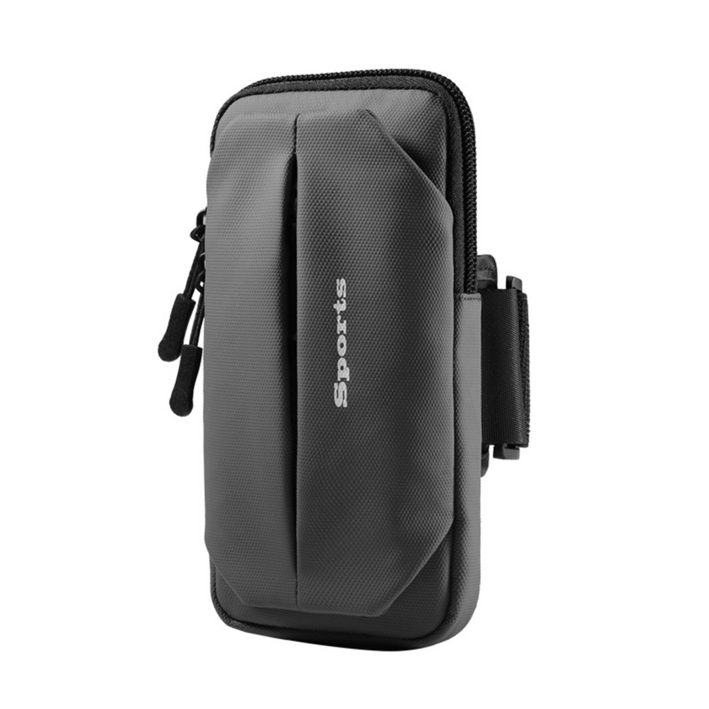 Nicetrave.mx Túi Đựng Điện Thoại Đeo Cánh Tay Tập Thể Dục Ngoài Trời Nhiều Lớp In Chữ Thời Trang Unisex